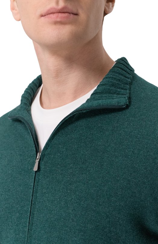 Кардиган из шерсти и кашемира Gran Sasso 57144/19588 Зелёный  57144/19588 Фото 5