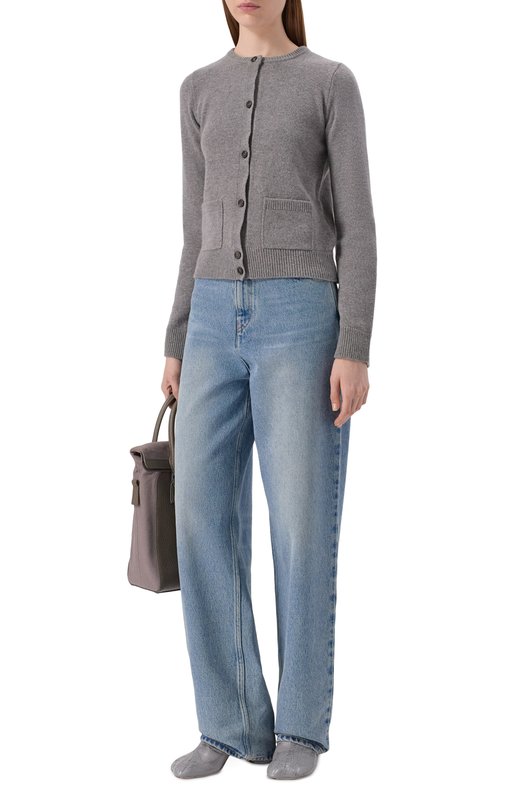 Шерстяной кардиган MM6 S62HP0036/M13187 Серый  S62HP0036/M13187 Фото 2