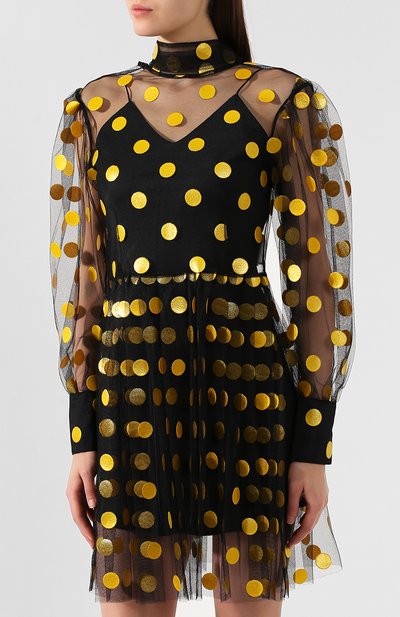 Платье MSGM желтого цвета по цене 47200 руб., арт. 2743MDA13 195700, фото 3 Платье MSGM, арт. 2743MDA13 195700, фото 3