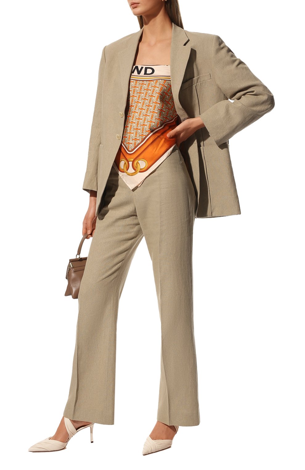 Шелковый платок BURBERRY, арт. 8041761, фото 3