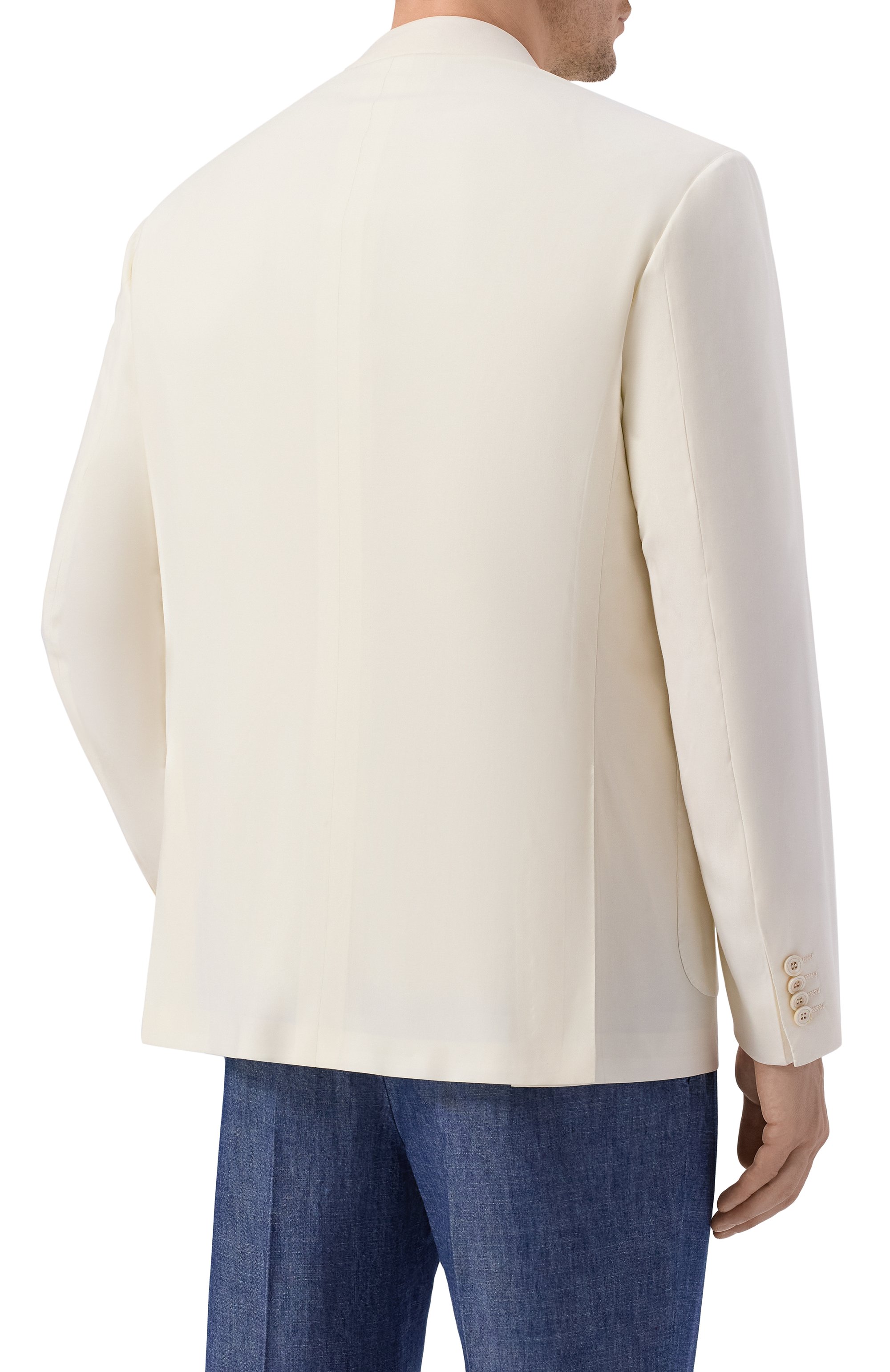 Шерстяной пиджак KITON кремового цвета по цене 842000 руб., арт. UG81K0614G, фото 4 Шерстяной пиджак KITON, арт. UG81K0614G, фото 4