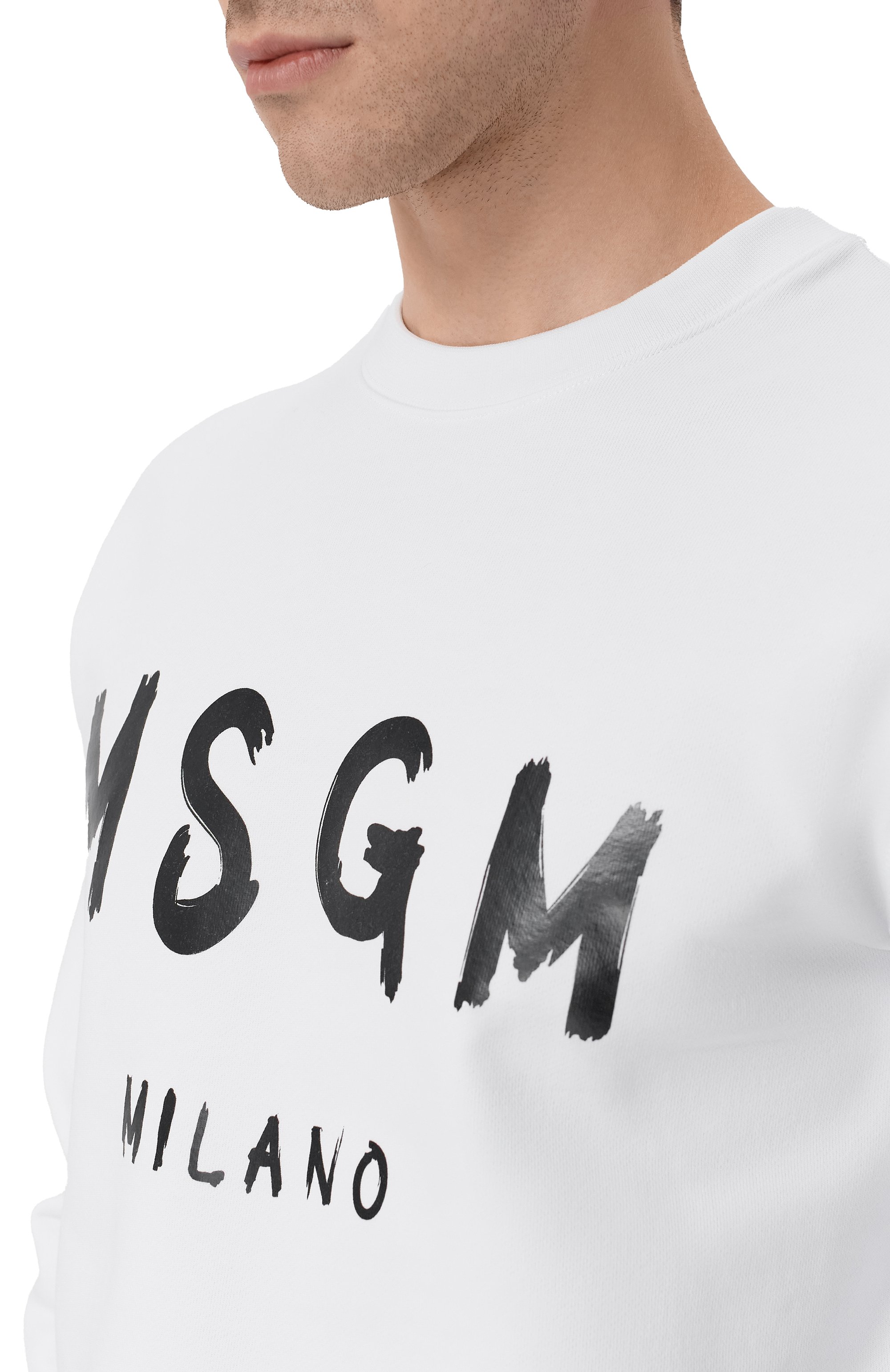 Хлопковый свитшот MSGM, арт. 2000MM513/300000, фото 5