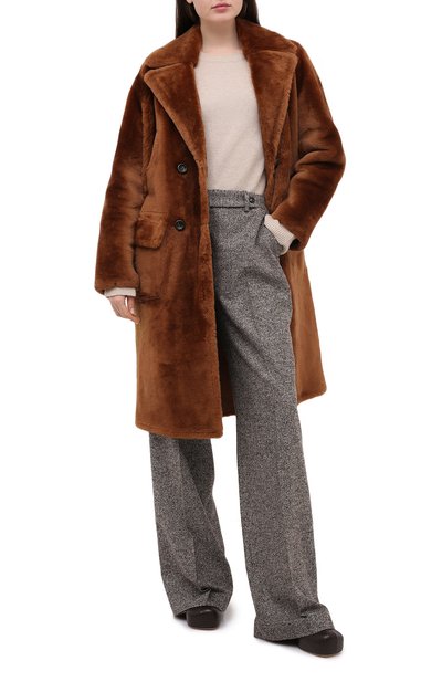 Шуба из овчины YVES SALOMON, арт. 21WYM60604MESI, фото 2