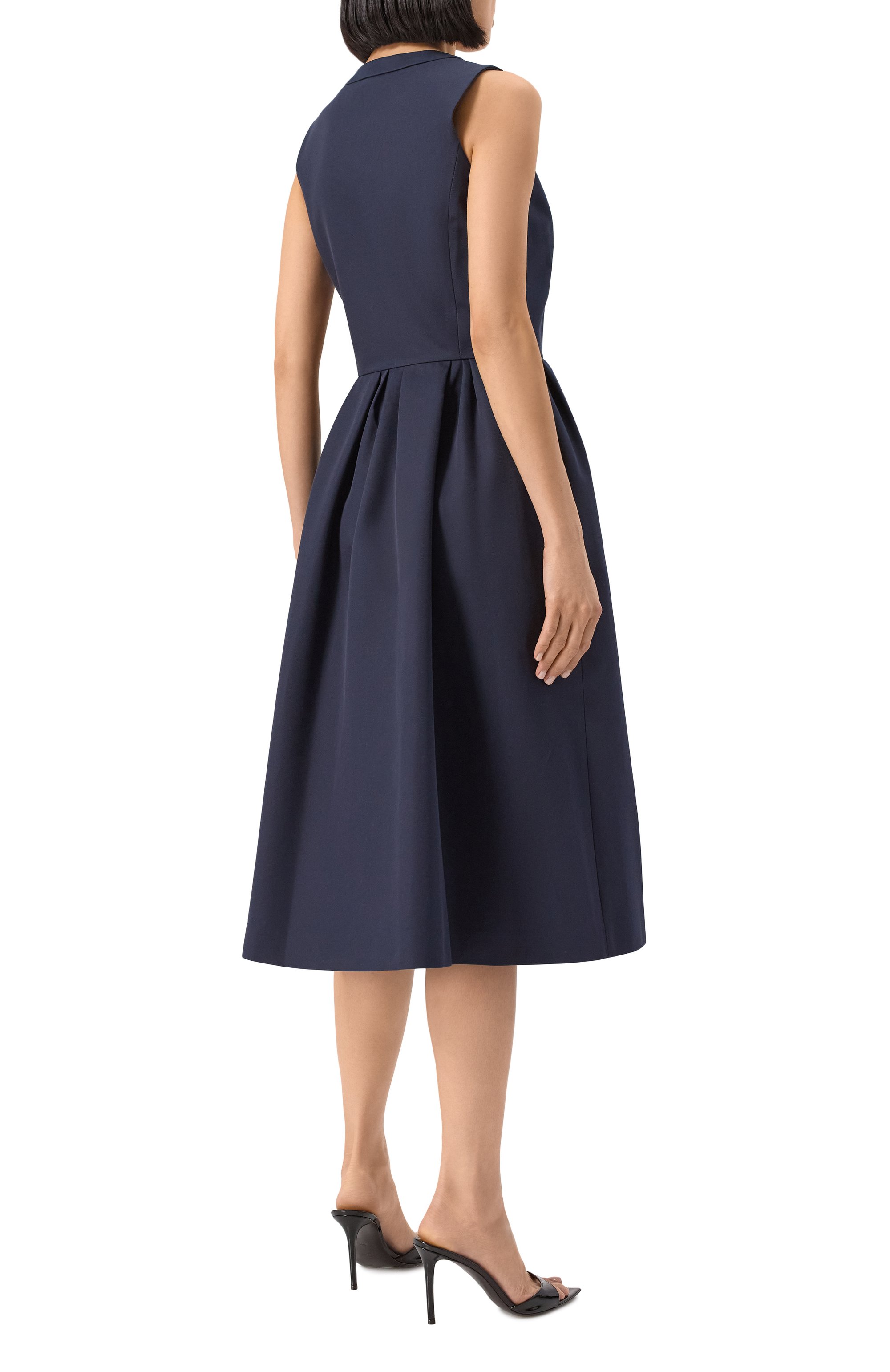 Хлопковое платье DICE KAYEK темно-синего цвета по цене 198500 руб., арт. SS25R271, фото 4 Хлопковое платье DICE KAYEK, арт. SS25R271, фото 4