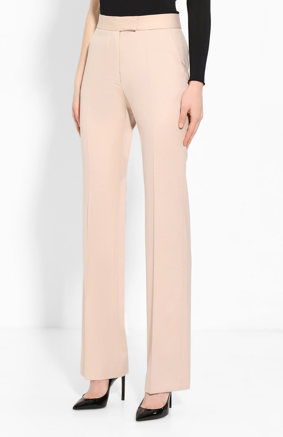 Шерстяные брюки STELLA MCCARTNEY бежевого цвета по цене 39400 руб., арт. 571968/SY704, фото 3 Шерстяные брюки STELLA MCCARTNEY, арт. 571968/SY704, фото 3