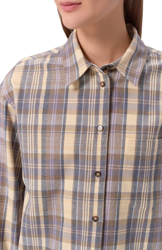 Хлопковая рубашка 12 STOREEZ 135535 Бежевый  135535 Фото 5