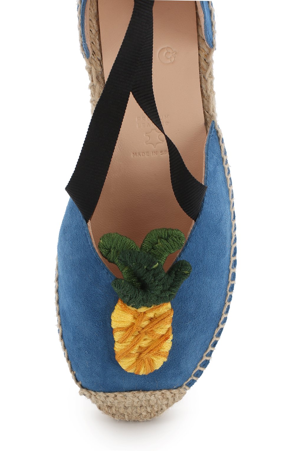 Замшевые эспадрильи с лентами MAISON MANGOSTAN, арт. MACED0NIA/SUEDE WITH CR0CHETED, фото 4