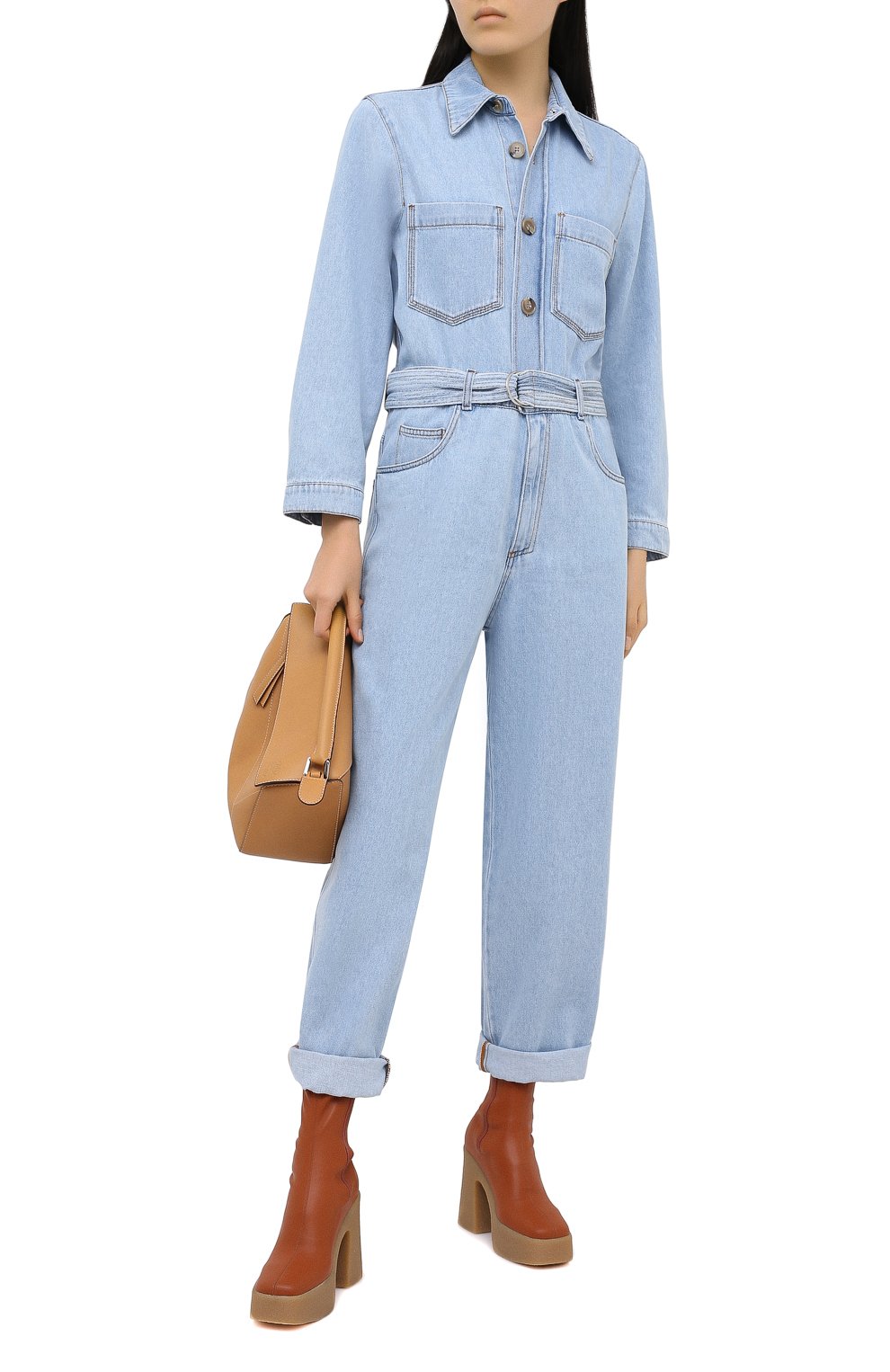 Джинсовый комбинезон NANUSHKA, арт. LENN0N_LIGHT BLUE_TWILL DENIM, фото 2