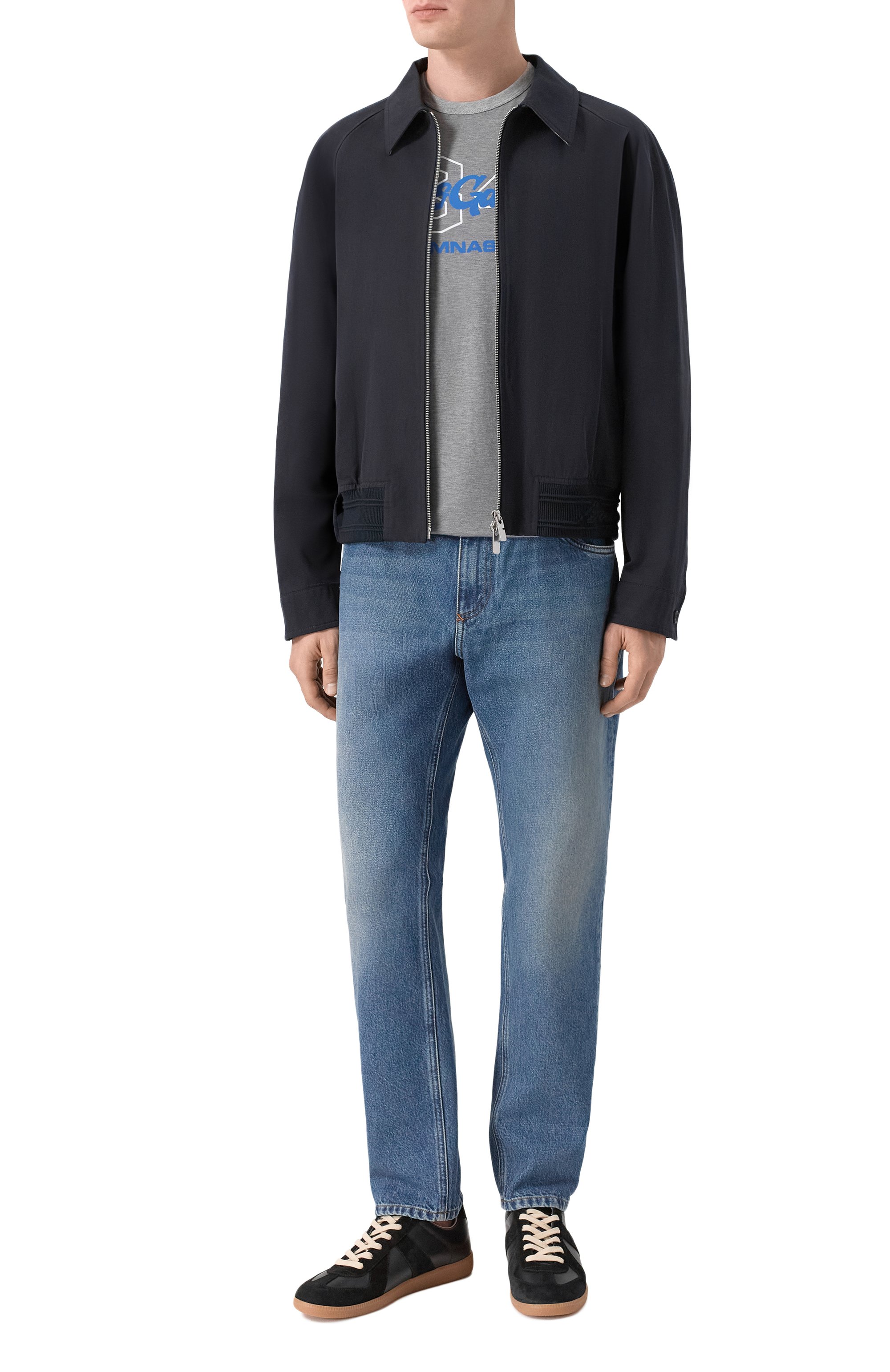 Хлопковая футболка DOLCE & GABBANA серого цвета по цене 65300 руб., арт. G8PT1T/G7PZI, фото 2 Хлопковая футболка DOLCE & GABBANA, арт. G8PT1T/G7PZI, фото 2