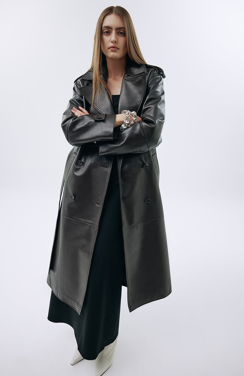Кожаный тренч BATS, арт. FW_TR_2201, фото 6