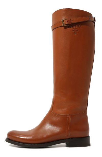 Кожаные сапоги PRADA, арт. 1W175M-34A-F0046-D030, фото 4