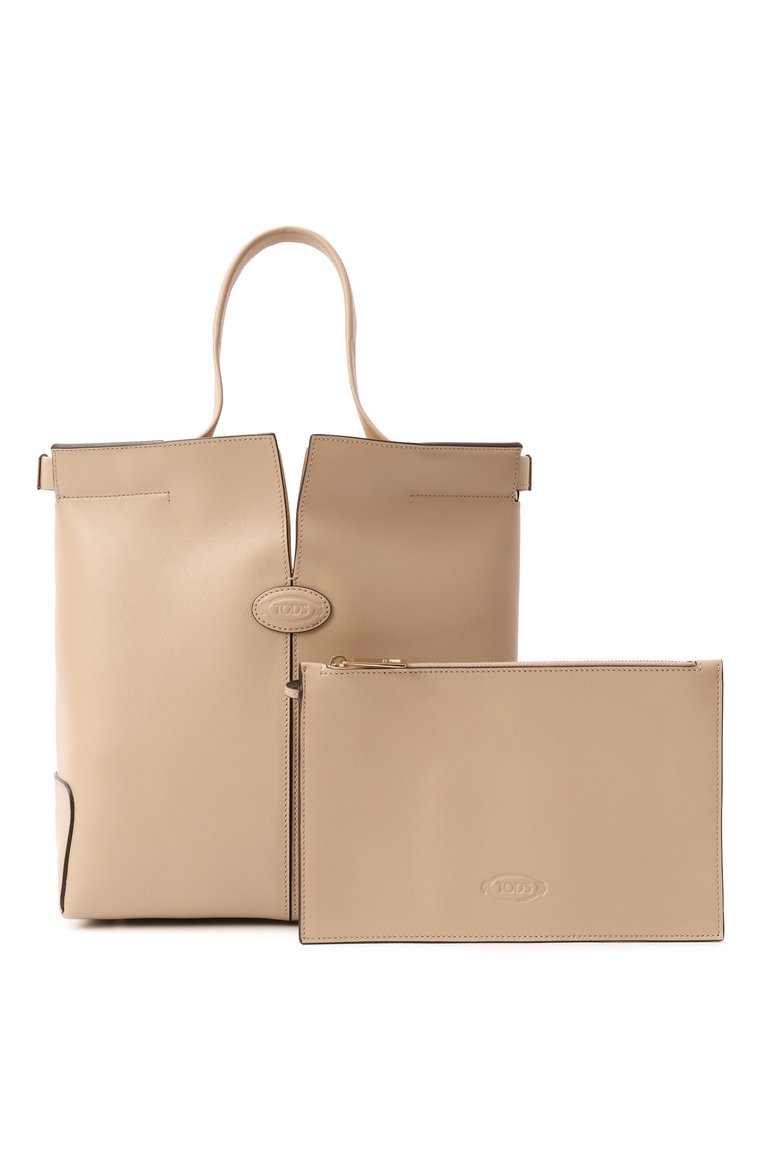 Женская сумка di folio TOD’S бежевого цвета, арт. XBWDBMAT200R0R | Фото 7 (Размер: medium; Материал: Натуральная кожа; Автоматизация ТО: Проставлено; Автоматизация состава: Проставлено)