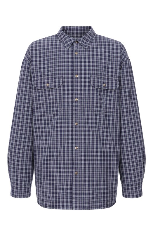 Хлопковая куртка-рубашка Maison Margiela S50DT0070/M35779 Синий S50DT0070/M35779