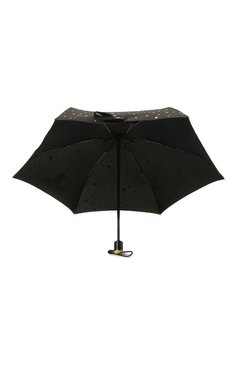 Женский складной зонт MOSCHINO черного цвета, арт. 8323-C0MPACT | Фото 3 (Материал: Металл, Текстиль, Синтетический материал; Региональные ограничения белый список (Axapta Mercury): RU; Нос: Не проставлено; Материал сплава: Проставлено)