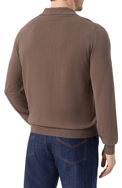 Хлопковое поло CANALI, арт. C0017B/MK02459_001, фото 4