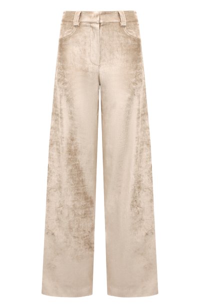 Женские бархатные брюки BRUNELLO CUCINELLI, арт. MP581P8716