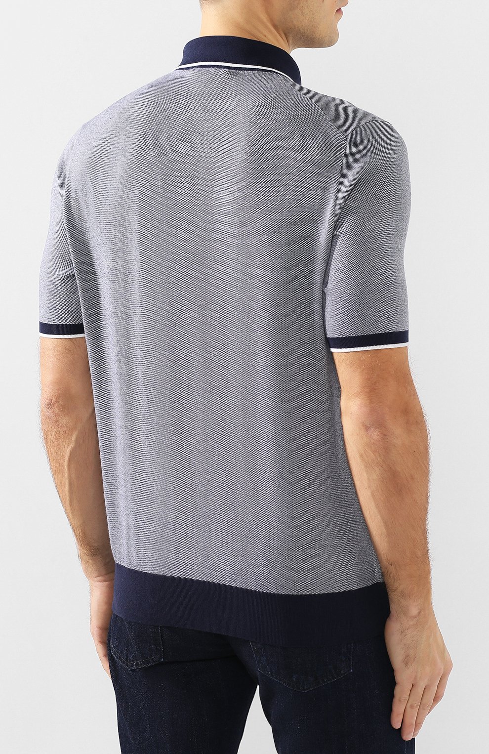 Поло из смеси хлопка и кашемира FIORONI, арт. MK20608C2, фото 4