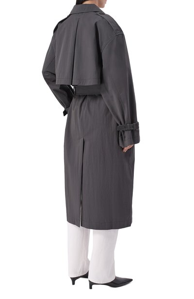 Хлопковый тренч TOTEME, арт. 252-WR00197-FB0410, фото 4