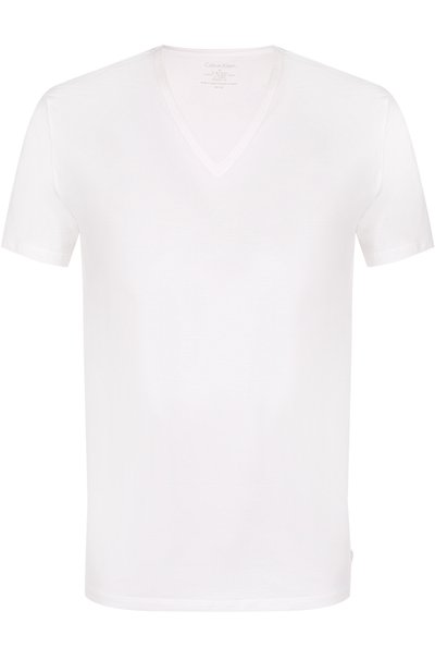 Хлопковая футболка с v-образным вырезом CALVIN KLEIN, арт. NB1336A, фото 1