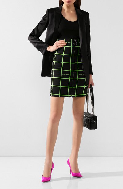 Юбка OFF-WHITE черного цвета по цене 46750 руб., арт. 0WCC077F19F840501000, фото 2 Юбка OFF-WHITE, арт. 0WCC077F19F840501000, фото 2