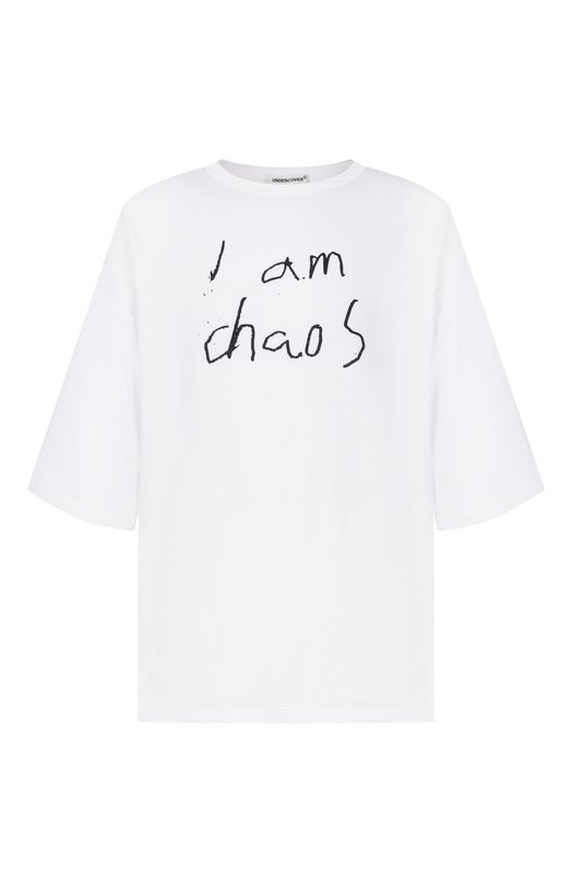 Футболка из хлопка и вискозы Undercover UP1F4808 Белый UP1F4808