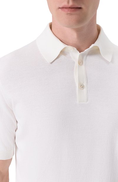 Поло из хлопка и шелка MVST, арт. M26.CSM.K424/50% C0TT0N 50% SILK, фото 5