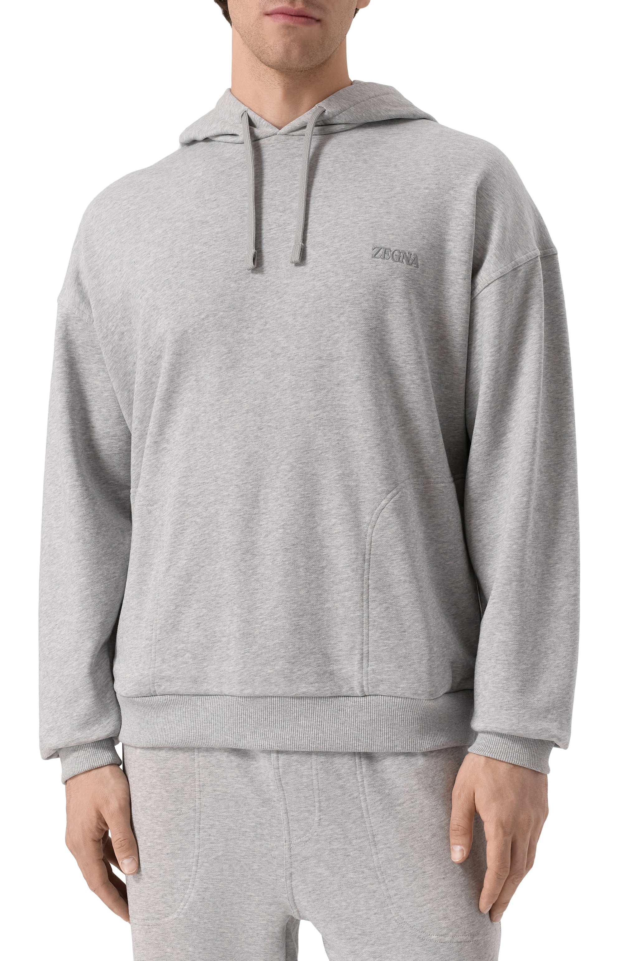 Хлопковое худи ZEGNA, арт. N6MH0/194, фото 3