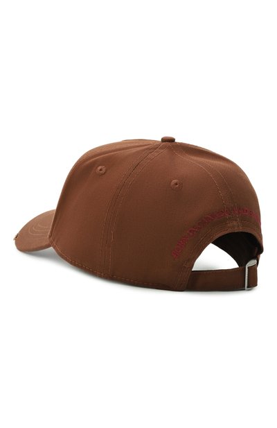 Хлопковая бейсболка DSQUARED2 коричневого цвета по цене 29600 руб., арт. BCM0927/05C00001, фото 3 Хлопковая бейсболка DSQUARED2, арт. BCM0927/05C00001, фото 3