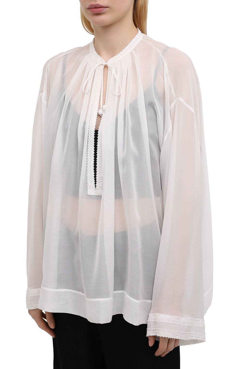 Шелковая блузка DRIES VAN NOTEN, арт. 211-10757-2322, фото 3