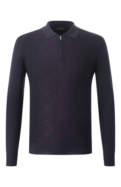 Мужская поло из шерсти и шелка ZILLI, арт. KZP001M0230VGSS00