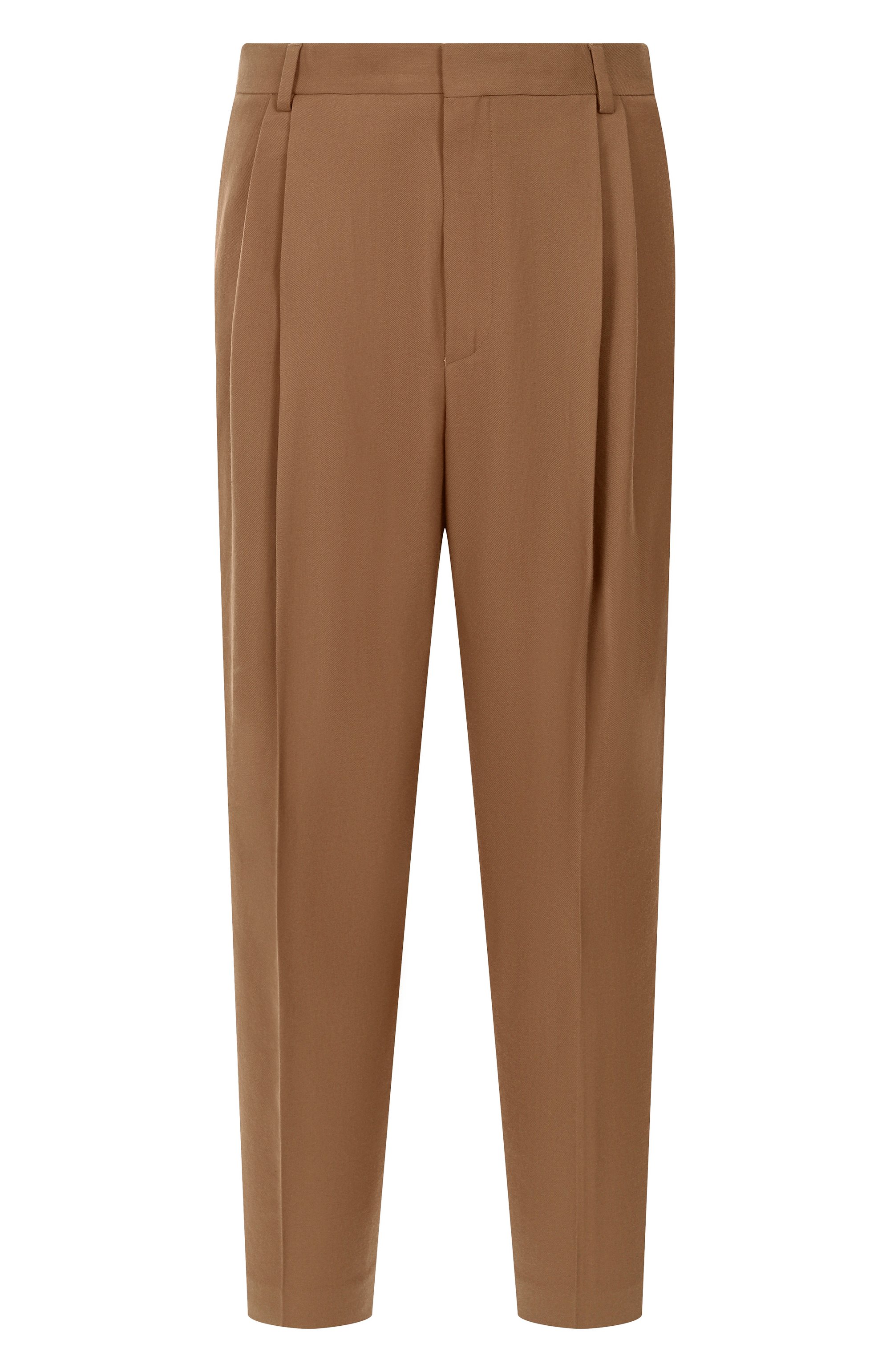 Шерстяные брюки DRIES VAN NOTEN коричневого цвета по цене 111500 руб., арт. 020998-2246-712, фото 1 Шерстяные брюки DRIES VAN NOTEN, арт. 020998-2246-712, фото 1