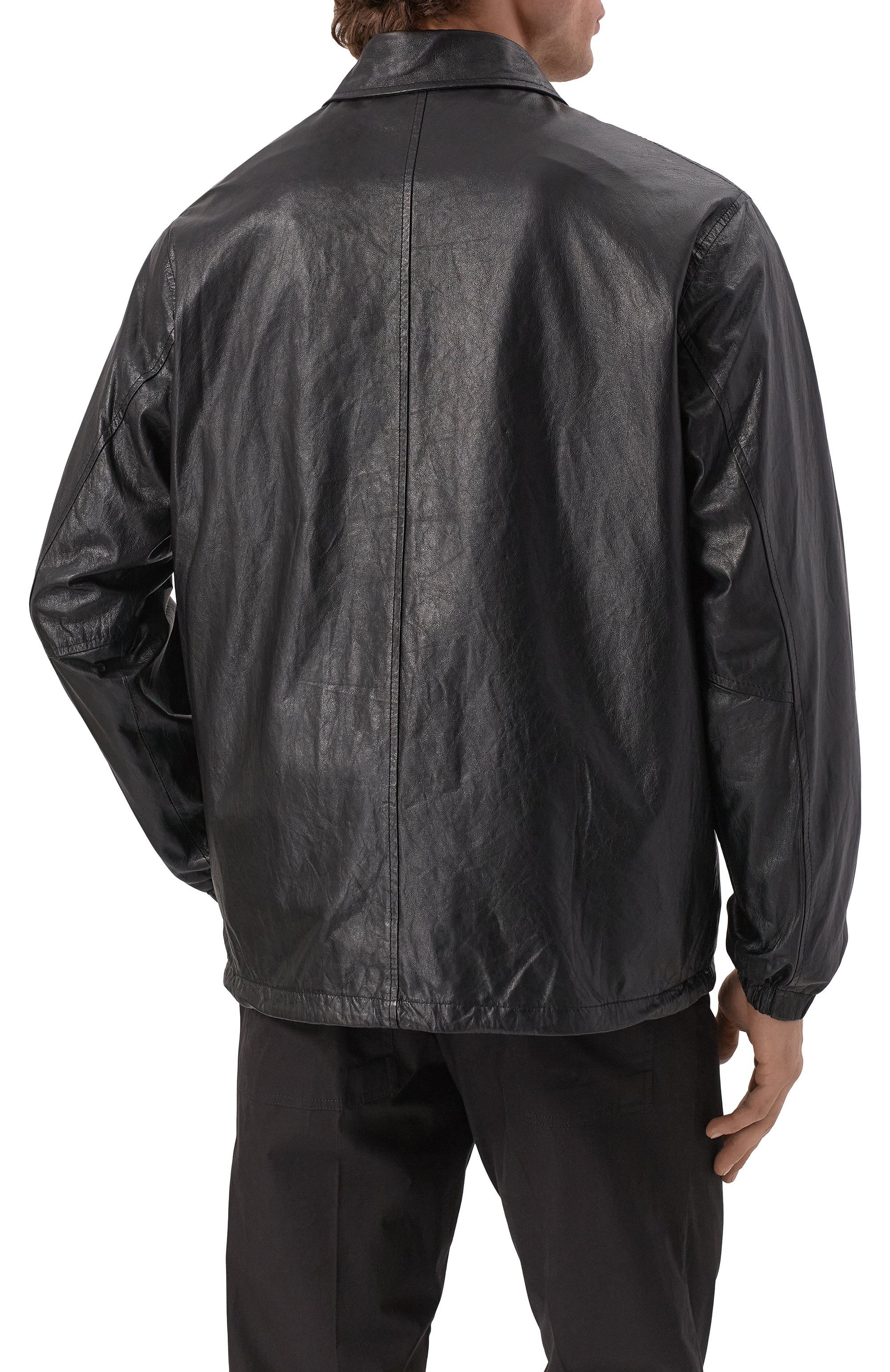 Кожаная куртка-рубашка GIORGIO BRATO, арт. GU25S24003NAPSTM, фото 4