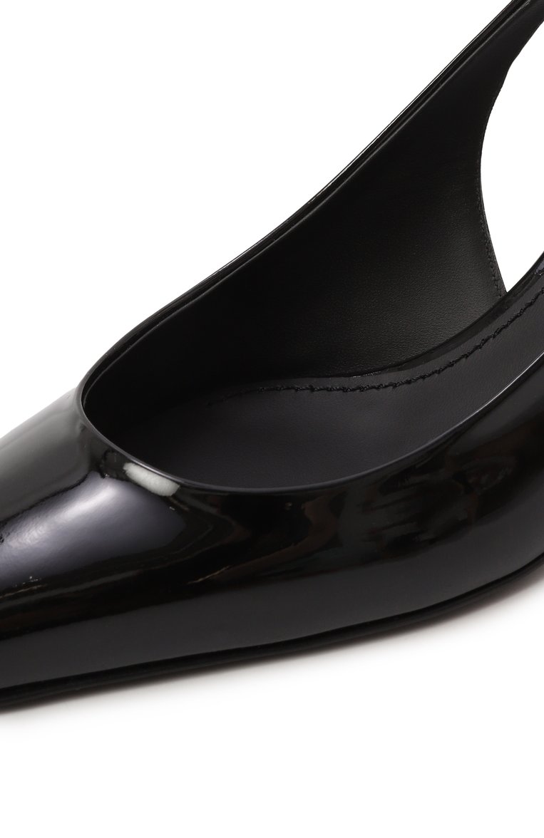 Женские лакированные туфли lollo 60 DOLCE & GABBANA черного цвета, арт. CG0773/A1471 | Фото 7 (Каблук высота: Средний; Материал внешний: Натуральная кожа; Материал внутренний: Натуральная кожа; Подошва: Плоская; Женское Кросс-КТ: Слингбэки; Каблук тип: Шпилька; Размерность: Товар большемерит; Автоматизация ТО: Проставлено; Автоматизация состава: Проставлено; Re-sync: On)