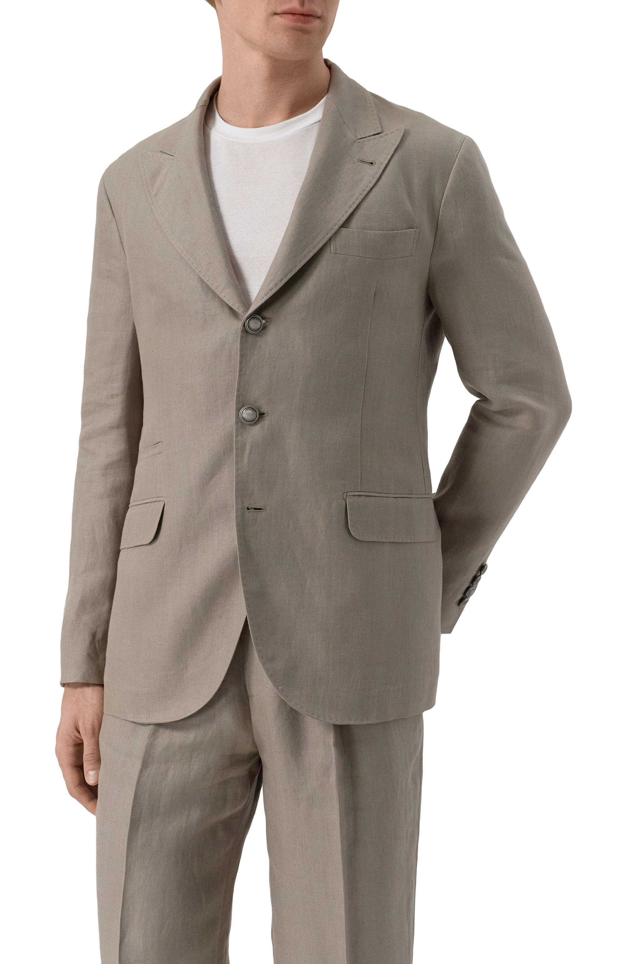 Льняной костюм BRUNELLO CUCINELLI, арт. MP442LDFRD, фото 4