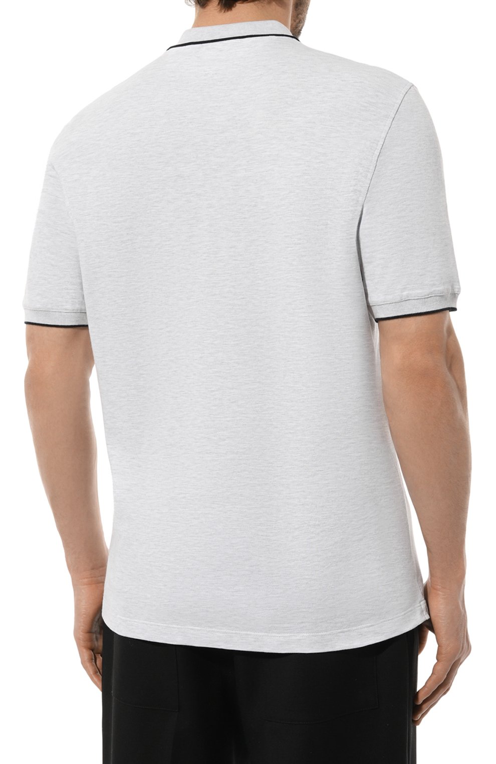 Хлопковое поло BRUNELLO CUCINELLI, арт. ME8549779G, фото 4
