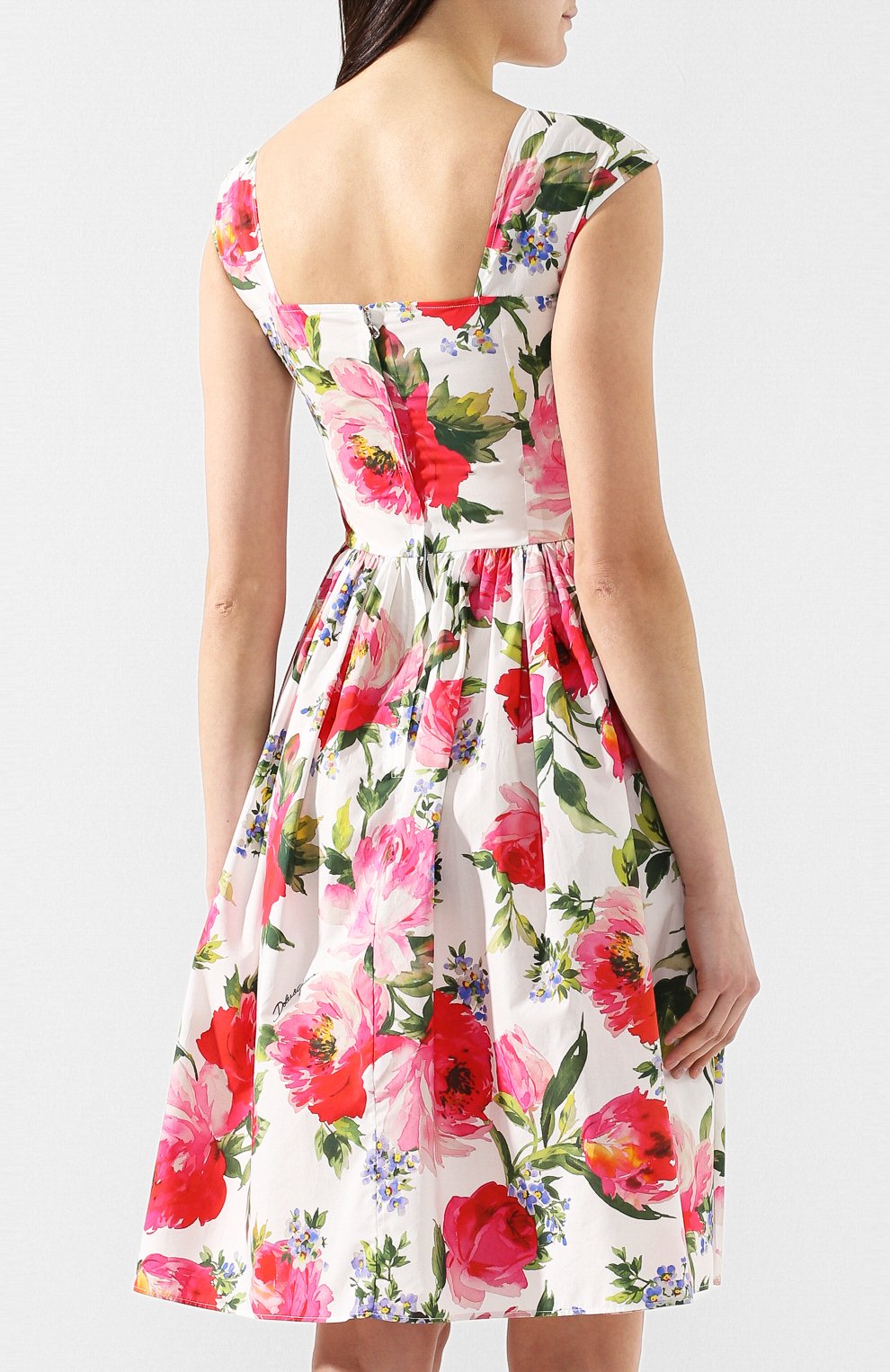 Хлопковое платье DOLCE & GABBANA светло-розового цвета по цене 156500 руб., арт. F6FK4T/HS5DU, фото 4 Хлопковое платье DOLCE & GABBANA, арт. F6FK4T/HS5DU, фото 4