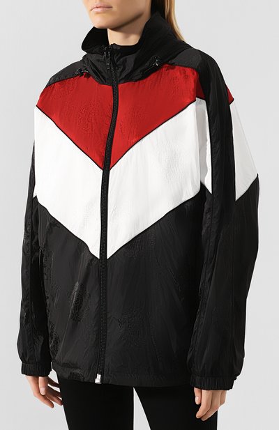 Куртка с капюшоном ALEXANDER WANG черно-белого цвета по цене 73100 руб., арт. 1W493052F5, фото 3 Куртка с капюшоном ALEXANDER WANG, арт. 1W493052F5, фото 3