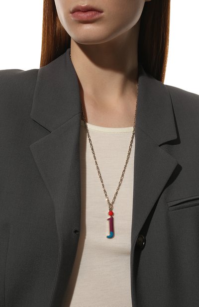 Кулон на цепочке alphabet j CHLOÉ, арт. CHC22SF04JBLQ, фото 2