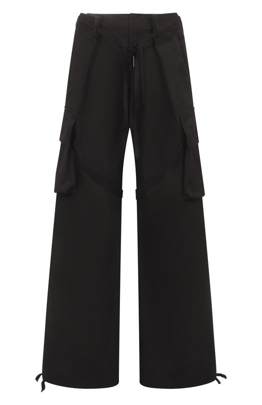 Хлопковые брюки-карго Ann Demeulemeester B0012456/FA559 Чёрный B0012456/FA559