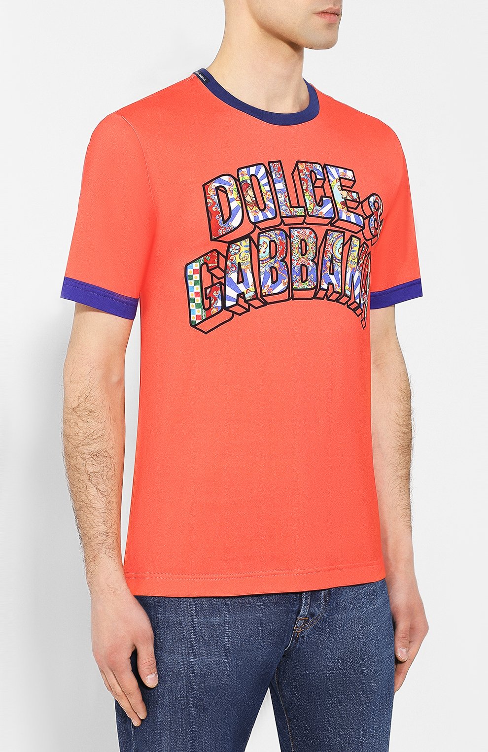 Хлопковая футболка  DOLCE & GABBANA, арт. G8HV4T/HH7QP, фото 3