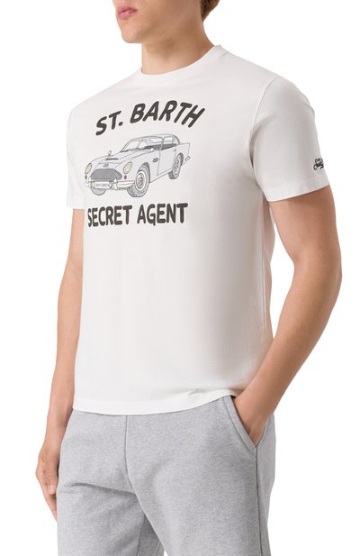 Хлопковая футболка MC2 SAINT BARTH, арт. STBM TSHIRT MAN/04730H, фото 3