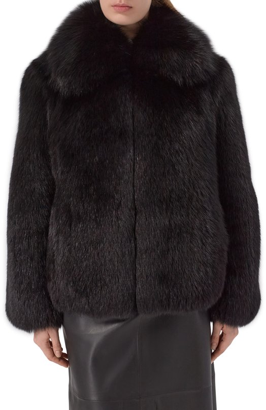 Шуба из песца Русский мех 13.5 AI Чёрный  13.5 AI Фото 3