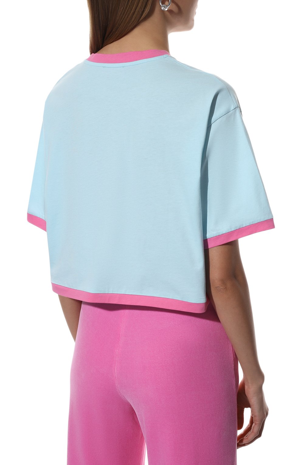 Хлопковая футболка balmain x barbie BALMAIN, арт. XF2EE020/GB03, фото 4