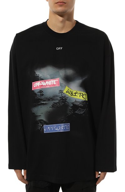 Хлопковый лонгслив OFF-WHITE, арт. 0MAB091F24JER008, фото 3
