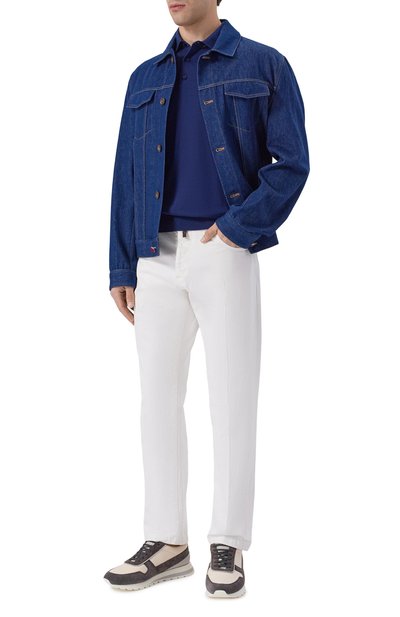 Мужская поло из кашемира и шерсти STEFANO RICCI, арт. W505506P13/W26150_001