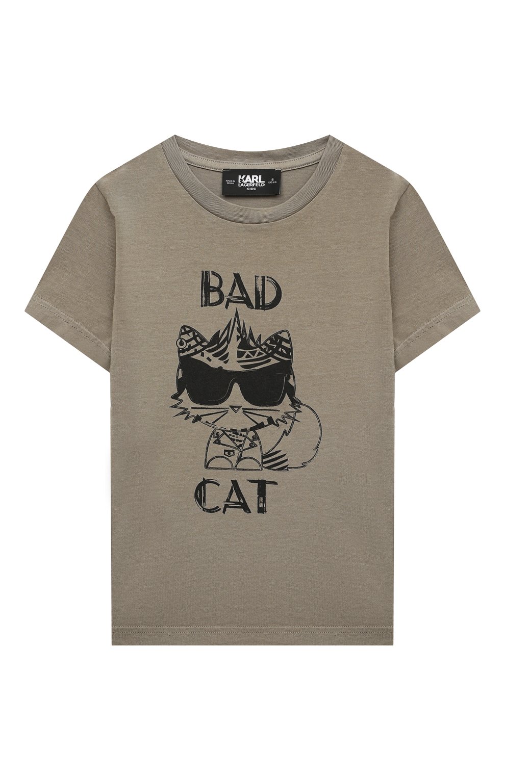Хлопковая футболка KARL LAGERFELD KIDS, арт. Z25334, фото 1