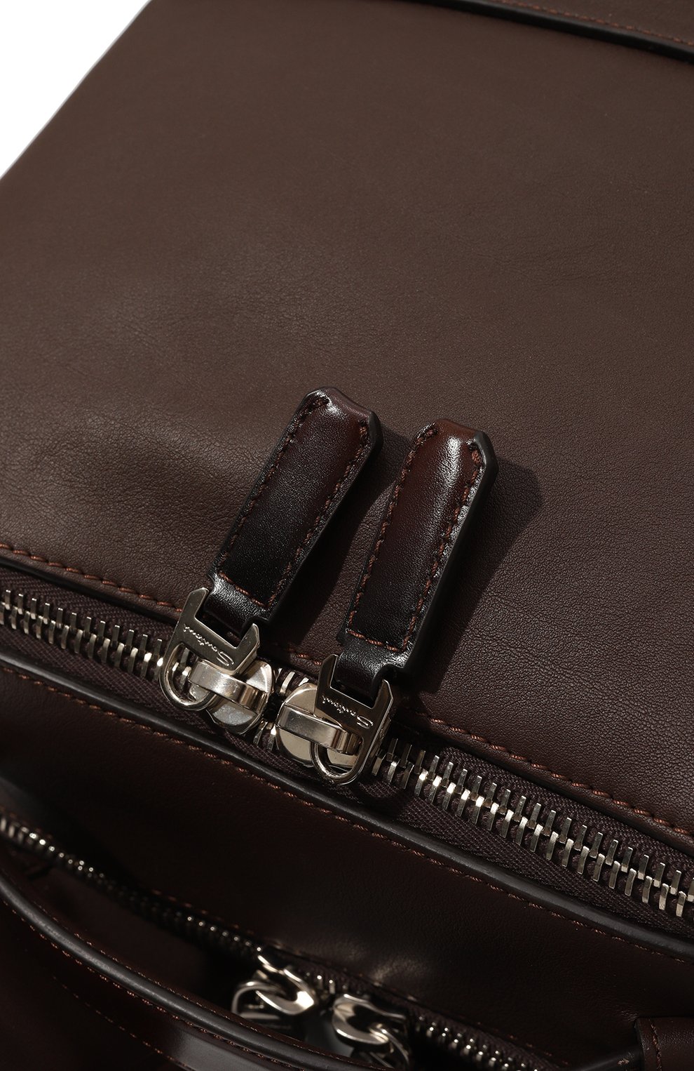 Кожаный рюкзак SANTONI темно-коричневого цвета по цене 188000 руб., арт. UIBBA2363LI-ASP9T50, фото 3 Кожаный рюкзак SANTONI, арт. UIBBA2363LI-ASP9T50, фото 3
