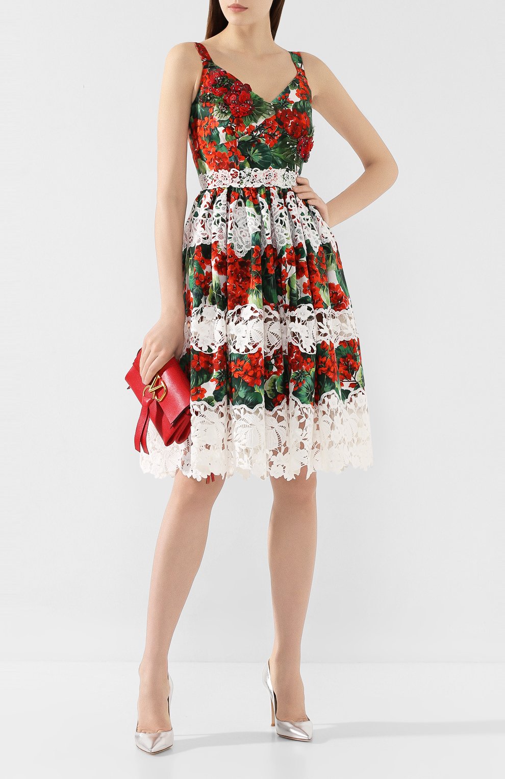 Хлопковое  платье DOLCE & GABBANA, арт. F6C3QZ/FGMEJ, фото 2