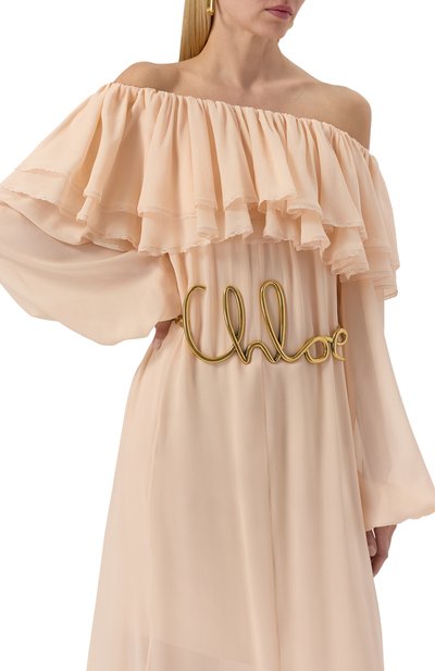 Пояс CHLOÉ золотого цвета по цене 164000 руб., арт. CHC24AC067CB79DCTU, фото 2 Пояс CHLOÉ, арт. CHC24AC067CB79DCTU, фото 2