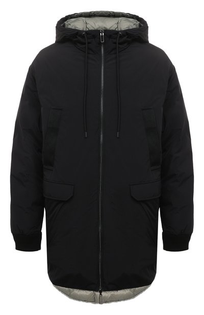 Двусторонний пуховик EMPORIO ARMANI черного цвета по цене 74250 руб., арт. 6R1L95/1NHMZ, фото 1 Двусторонний пуховик EMPORIO ARMANI, арт. 6R1L95/1NHMZ, фото 1